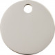 Silver Chromium colour Identity Medal Circle cat and dog, tag