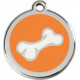 Orange colour Identity Medal 3D Bone cat and dog, tag
