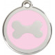 Pink colour Identity Medal Bone cat and dog, engraved security tag