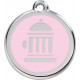 Pink colour Identity Medal Fire Hydrant cat and dog, engraved security tag