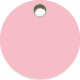 Pink colour Identity Medal Circle PVC shape cat and dog, engraved security tag