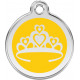 Princess Crown Identity Medal yellow cat and dog, tag