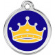 Princess Crown Identity Medal King Blue cat and dog, tag
