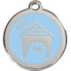 Dog House Identity Medal Sky blue. Cat dog tag Kennel