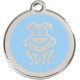Light Blue Tag Identity, Funny Dog, Security Medals for cats and dogs