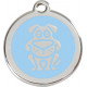 Light Blue Tag Identity, Funny Dog, Security Medals for cats and dogs