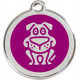 Purple Tag Identity, Funny Dog, Security Medals for cats and dogs