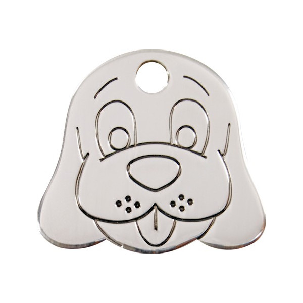 Silver Chromium Tag Identity, Funny Dog, Security Medals for cats and dogs