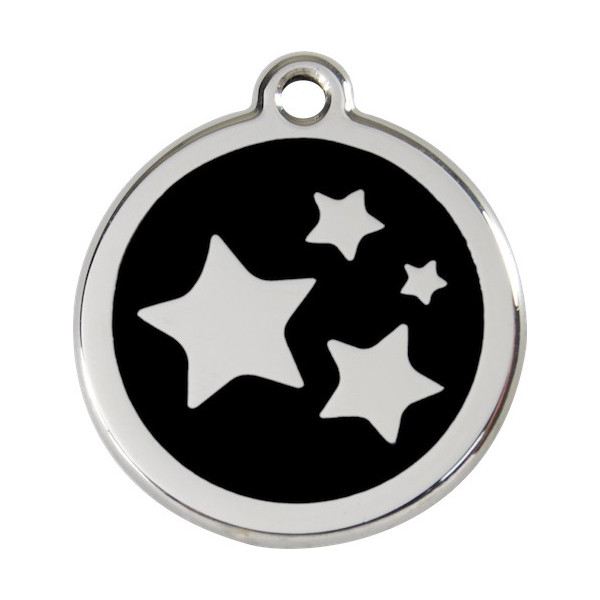 Stars Identity Medal black cat and dog, tag, night Sky