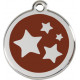 Stars Identity Medal brown chocolate cat and dog, tag, night Sky