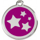 Stars Identity Medal Purple cat and dog, tag, night Sky