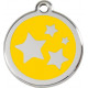 Stars Identity Medal Yellow cat and dog, tag, night Sky