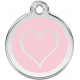 Heart Identity Medal Pink cat and dog, tag