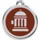 Fire Hydrant Identity Medal brown Chocolate cat and dog, tag, man men