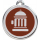 Fire Hydrant Identity Medal brown Chocolate cat and dog, tag, man men