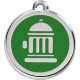 Fire Hydrant Identity Medal Green cat and dog, tag, man men