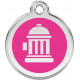 Fire Hydrant Identity Medal Fuschia Pink cat and dog, tag, man men