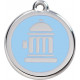 Fire Hydrant Identity Medal Light Blue cat and dog, tag, man men