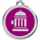 Fire Hydrant Identity Medal Purple cat and dog, tag, man men