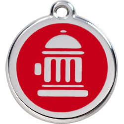 Fire Hydrant Identity Medal Red cat and dog, tag, man men