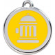 Fire Hydrant Identity Medal Yellow cat and dog, tag, man men