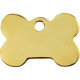 Bone Identity Medal golden brass cat and dog, engraved iron tag