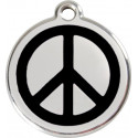 Peace and Love Identity Medals - 11 Colors, cat and dog