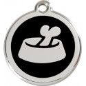 Bowl and Bone Identity Medals - 11 Colors, cat and dog