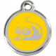 Funny Mouse, Yellow Identity Medals, engraved iron tag for cats