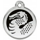 Dragon Identity Medal black cat and dog, engraved iron tag