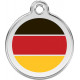 Deutschland Flag Identity Medal cat and dog, engraved iron tag