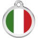 Italia Flag Identity Medal cat and dog, engraved iron tag