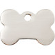 Bone shaped Identity Medal Silver inox cat and dog, engraved iron tag