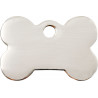 Bone shaped Identity Medal Silver inox cat and dog, engraved iron tag