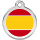 Spain Flag Identity Medal cat and dog, engraved iron tag Spania