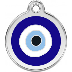 Blue Medium Eye Identity Medal cat and dog, tag