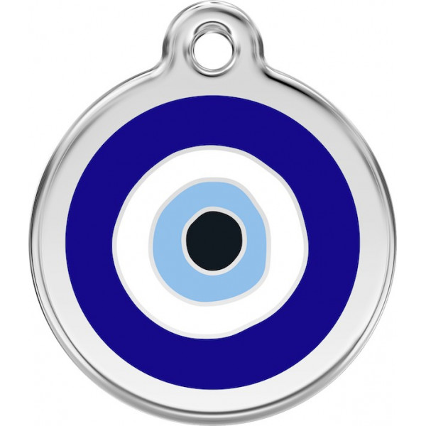 Blue Medium Eye Identity Medal cat and dog, tag