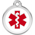 Medical emergency, red Identity Medals cat and dog