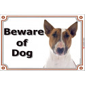 Bull Terrier, portal Sign "Beware of Dog" 2 Sizes A