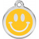 Yellow Smile Identity Medals cat and dog, tag medallion engraved