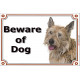 Portal Sign, 2 Sizes Beware of Dog, Berger Picard head picardy sheepdog Shepherd