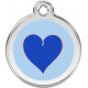 Heart Identity Medal Royal Blue cat and dog, tag