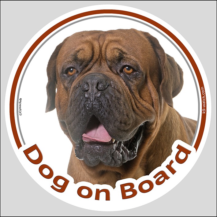 Original Design Dogue de Bordeaux French Mastiff Dog Car Sticker 