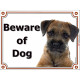 Portal Sign, 2 Sizes Beware of Dog, Border Terrier head, Gate plate