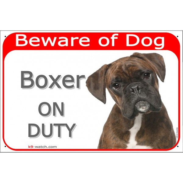 Sécurité chien de garde de sécurité. A3 Avertissement Boxer Beware of the Dog Métal Signe 