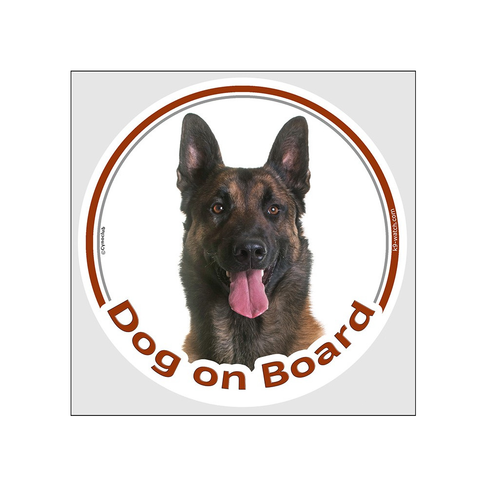 Belgium Shepherd Malinois, sticker circle sticker 