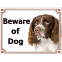 Portal Sign, 2 Sizes Beware of Dog, Welsh Springer Spaniel head