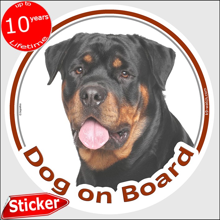 rottweiler car decal