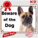 French Bulldog, portal Sign "Beware of the Dog" 2 Sizes