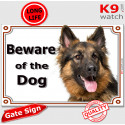 German Shepherd, portal Sign "Beware of the Dog" 2 Sizes D